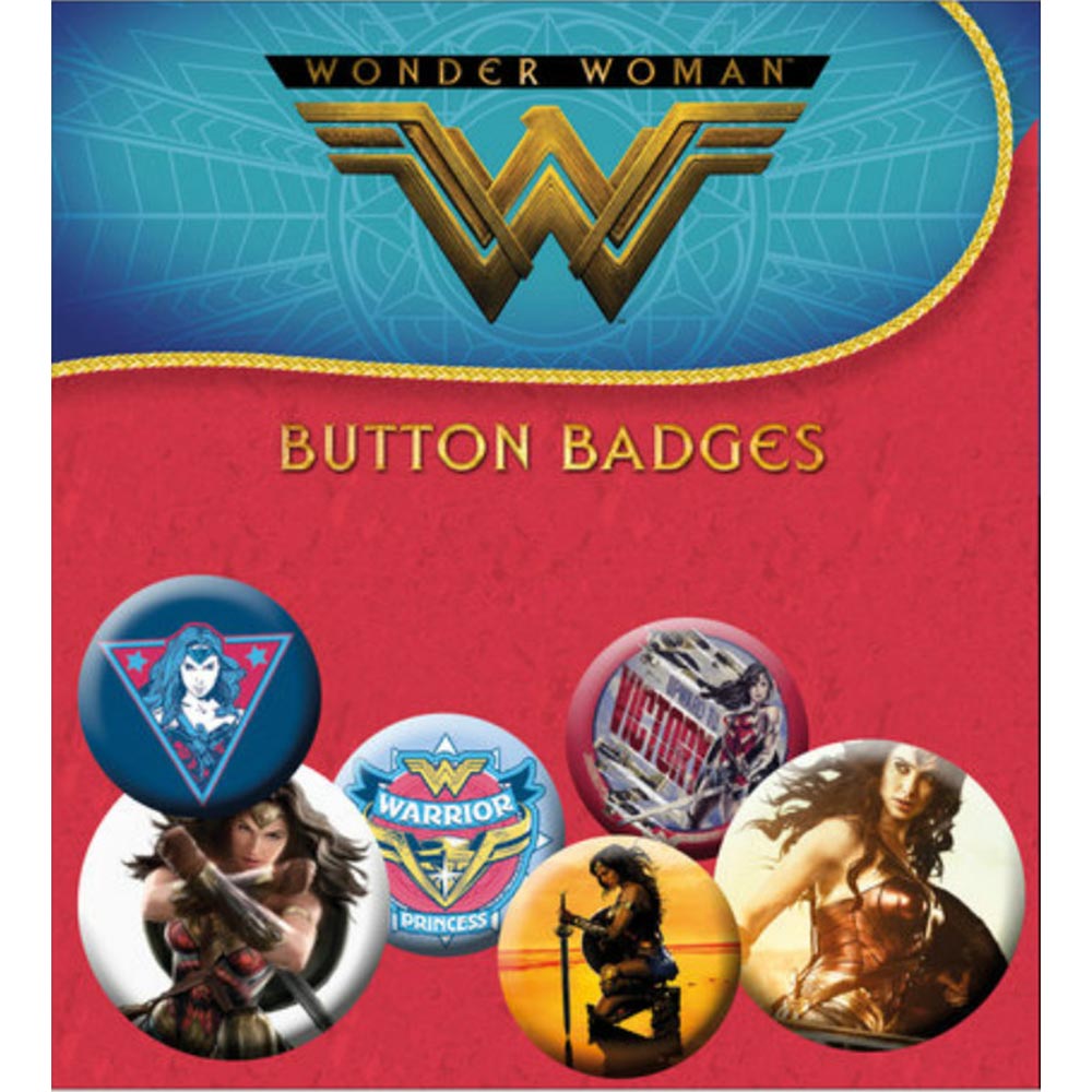WONDER WOMAN ワンダーウーマン - Mix 6個セット / バッジ - PGS